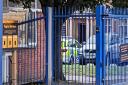 Police car outside City of Norwich School