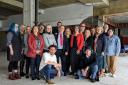 East Suffolk councillors, representatives, First Light Festival CIC representatives with officials from the Marina Theatre, DanceEast and HighTide inside the former Tesco building in Lowestoft in May. Picture: East Suffolk Council