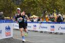 Logan Smith on his way to setting a new PB at the Frankfurt Marathon