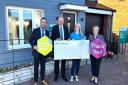 Persimmon Homes hands over its sponsor money to the hospice team