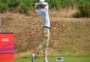 Cromer's assistant Mitch Smith tees off at the PGA Assistants Championship at Royal Cromer Golf Club