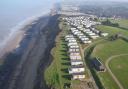 An aerial view of the coastal erosion at East Runton, taken in late 2017. Photo: BlueSky UAV Specialists