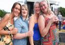 Ready to enjoy the Bryan Adams concert at Blickling, from left, Lorraine Samwell, Laura Browne, Carlene Fenn, and Jean Whiting, from Norwich.