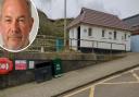 One of the new, green, barbecue disposal bins near the beach toilets at East Runton, inset, Nigel Lloyd.