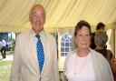 Michael Rogers with his wife, Jacinth Rogers, at Fakenham Races in May 2010