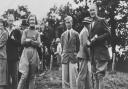 Picture from the Eastern Daily Press in 1934 showing Prince Philip presenting an award to the winner of the equestrian competition.