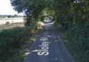 Sloley Road in Scottow where firefighters tackled a garage fire on January 30, 2020.