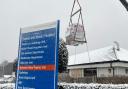 The new MRI is craned into Cromer and District Hospital on Saturday, January 16.