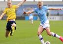 Manchester City's Lauren Hemp prepares to cross during the FA Women's Super League game against Arsenal Picture: PA