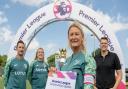 Community Captain Jackie Thornton alongside former Norwich City captain Adam Drury, Norwich City Women's player Megan Todd and CSF Chairman Jake Humphrey