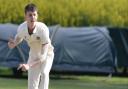 Cam Graveling leading the attack for Cromer Cricket Club in their game against Thetford.