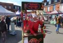 Hugh Fearn, left and Lee Whittingstall from the Fairly Famous Family mobile kitchen were part of the entertainment at the Aylsham Food Festival