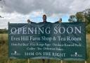 A farm shop opens this month at Eves Hill Farm near Reepham, pictured is farmer Jeremy Buxton.