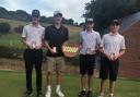 The triumphant Bass team at Mundesley Golf Club, from left, Matt Cozens (junior captain), Thomas Howard, Will Payne and Max Cutting.