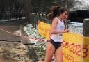 Hattie Reynolds taking part in a cross-country race in Diest, Belgium, on February 12