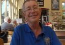 Chris Beckett, who has died aged 67, at the North Norfolk Railway in Sheringham wearing his Men's Shed t-shirt - Picture: Courtesy of family