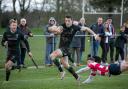 A scene from North Walsham Vikings' clash against Dorking