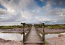 The wooden footbridge in Stifkey removed by the National Trust in March 2021