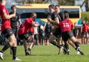 A scene from North Walsham Vikings game against Rochford Hundred