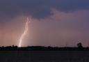 Norfolk could be hit by lightning strikes this today