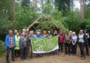 The North Norfolk District Council team and volunteers who have helped achieve Green Flag status at three woodland areas