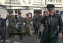 The Eastern Front Living History Group pictured in their Nazi attire outside of The Lobster in Sheringham at last years's 1940s Weekend