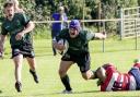 Jobe Brooks in action for the North Walsham Vikings