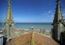 A view from the roof of Cromer's parish church