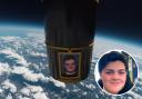 The ashes of Luke Nicholas, from North Walsham, who died aged 16, have been scattered in space. Images: Aura Flights/Supplied