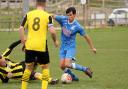 A scene from the Wells Res v Hemsby game