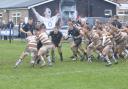 A scene from Holt Rugby Club's home game against Southend Saxons