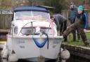 Police are still investigating an incident at Irstead Staithe on the Norfolk Broads where a pair of foul-mouthed fishermen were filmed in a row with a boater - kicking his cruiser as he attempted to moor