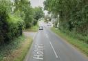 Holt Road in Hevingham was blocked following a crash on Thursday