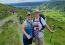 UEA students Holly Gilman, left, and Tanya Clarkhiking in the Lake District