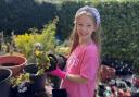 Lucy Smith is raising money by selling flowers