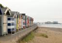 Beach huts along Cromer seafront