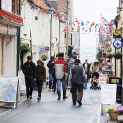 Staithe Street in Wells-next-the-Sea is one of Norfolk's prettiest streets.