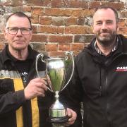 Alan Beck and his son Geoffrey have won the malting barley title in Stalham Farmers’ Club’s annual competition against Holt and District Farmers’ Club