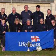 Cromer Lifeboat Cup organisers, back from left, Ricky Hayward, Paul Brooks, Derek Hinds, Creed Finnegan, Dave Lewis, front, Roisin Finnegan, Lisa Baker, Rita Hinds, Sharon Finnegan, Erin Finnegan.