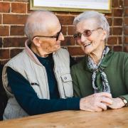 Charles and Ivy Humphries, who have moved into a new apartment in High Kelling, 75 years after they fell in love.