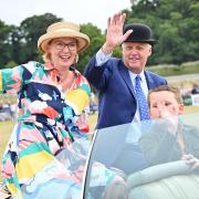 Aylsham Show 2022. Show president Poul Hovesen with his wife Alison