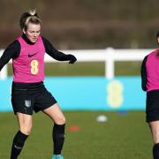 Norfolk's Lauren Hemp during an England training session in preparation for the four-team tournament which comes to Carrow Road on Sunday