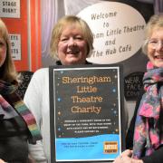 Sheringham Little Theatre fundraisers, from left, Jenni Randall, Madeleine Ashcroft and Libby Henshaw.