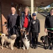 Sandra Lumbard from Horsford, near Norwich, was joined by grandsons Joshua and Jake McDonald, her husband and three dogs for a sponsored walk for PACT Animal Sanctuary