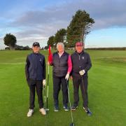 From L to R: Mundesely Golf Club's junior captain Max Cutting , ladies' captain Caroline Shipp and men's club captain Paul Harrington