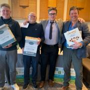 From left, Ryan Clark, Robert Bunn, Callum Bartlett and Adam Smith after winning the Hunstanton Pro Am tournament