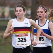 Hattie Reynolds, left, won the 3000m steeplechase at the England Athletics Under 20 Track & Field Championships