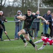 A scene from North Walsham Vikings' clash against Dorking