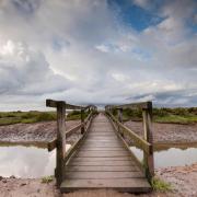 The wooden footbridge in Stifkey removed by the National Trust in March 2021