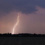 Norfolk could be hit by lightning strikes this today